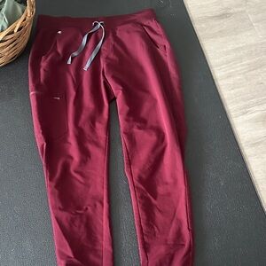 Women’s Burgundy Jogger scrub pants